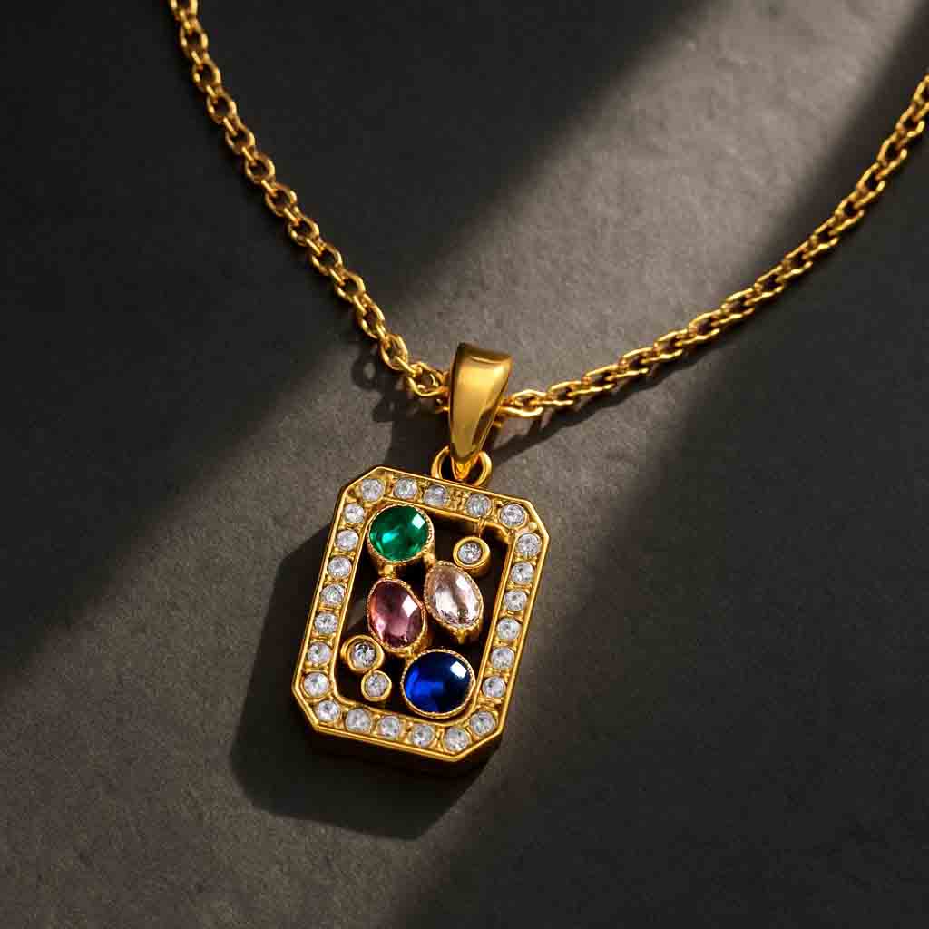Elegant Multi-Stone Necklace