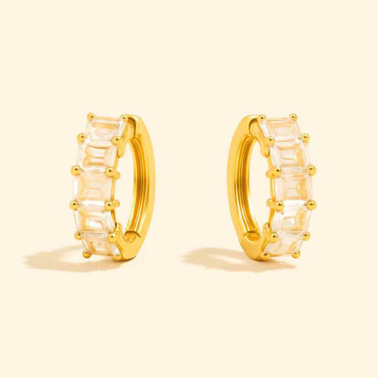 Diamond Hoop Earrings
