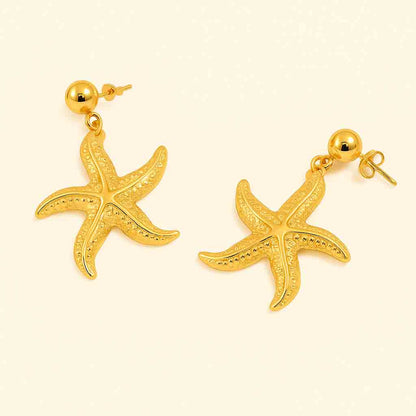 Starfish Charm Earrings