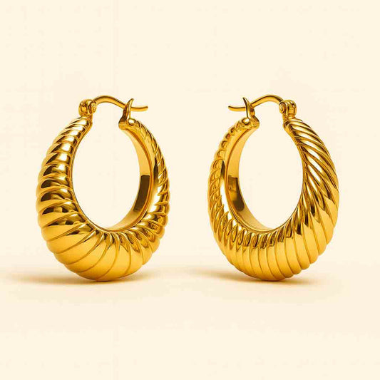 Minimalist Round Hoop Earrings
