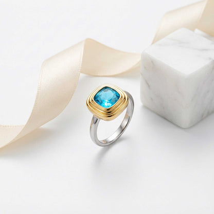Blue Gemstone Statement Ring