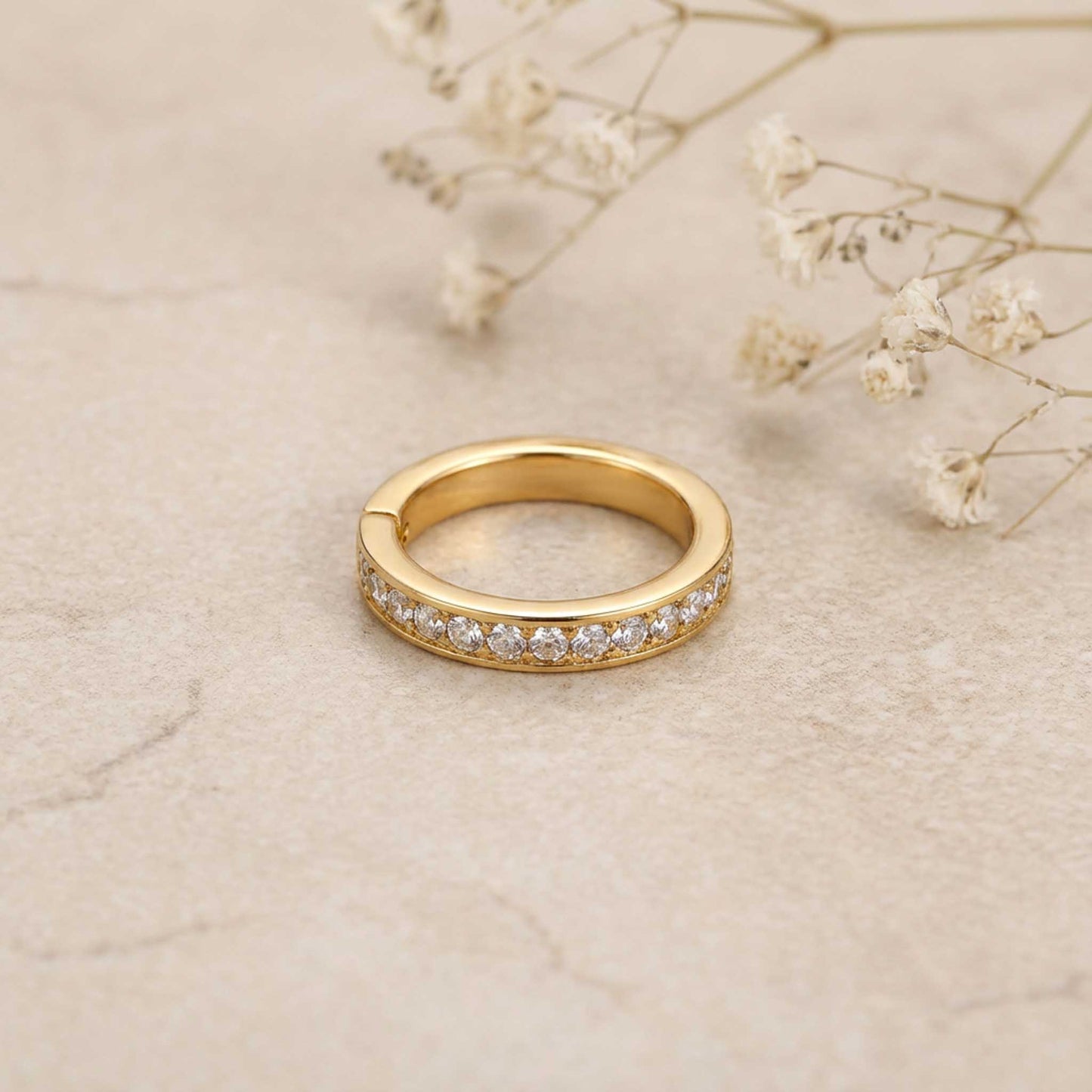 Open Diamond Statement Ring