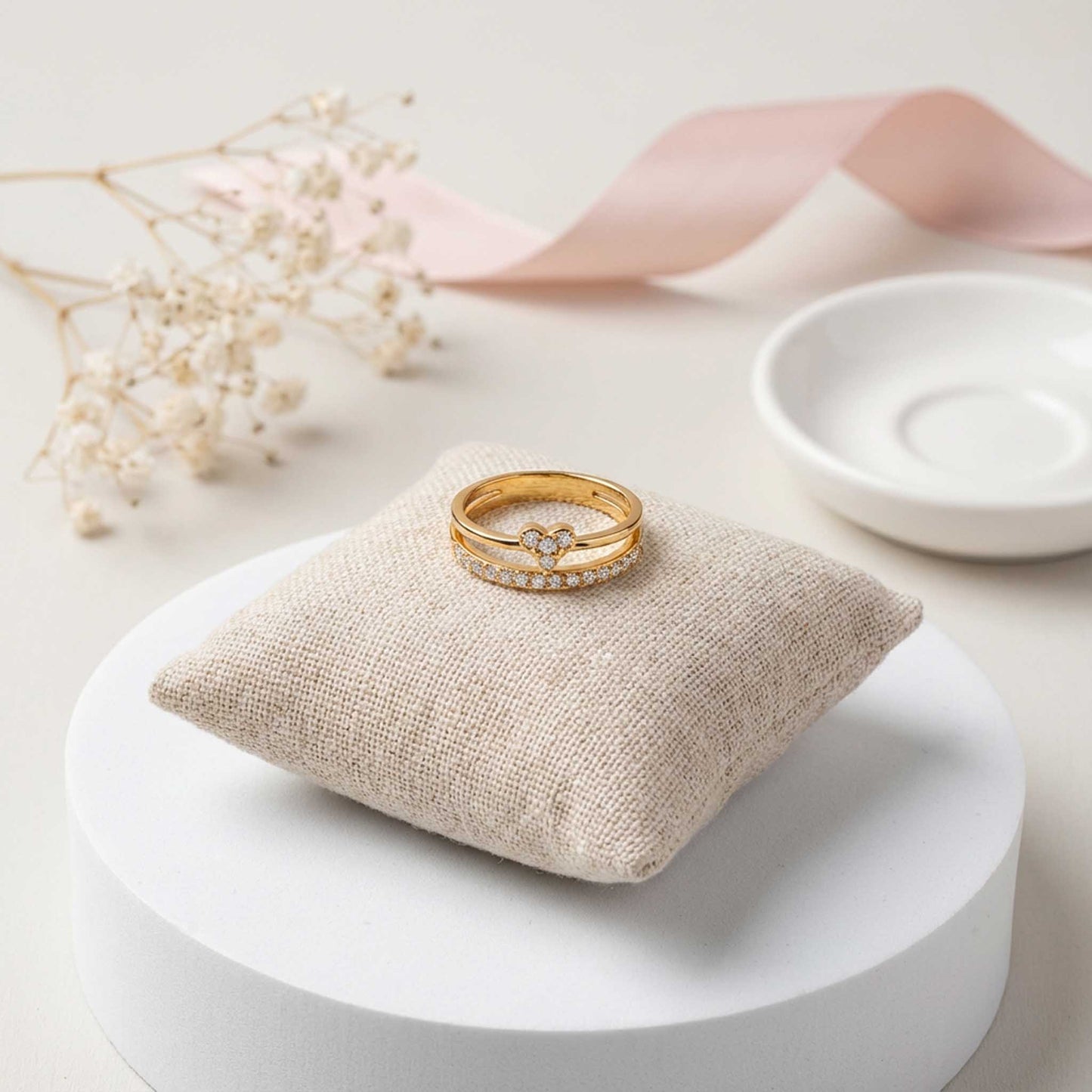 Heart Minimalist Statement Ring