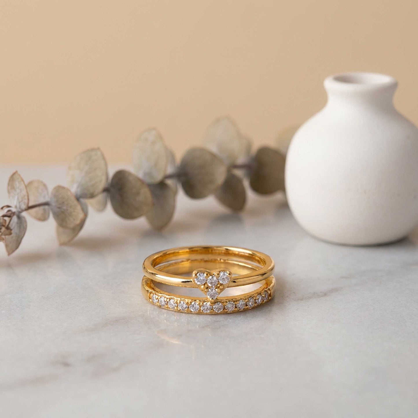 Heart Minimalist Statement Ring