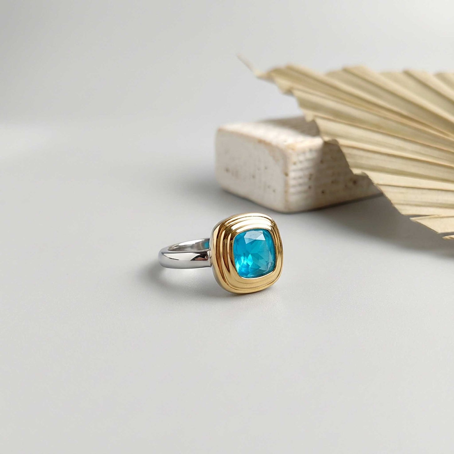 Blue Gemstone Statement Ring
