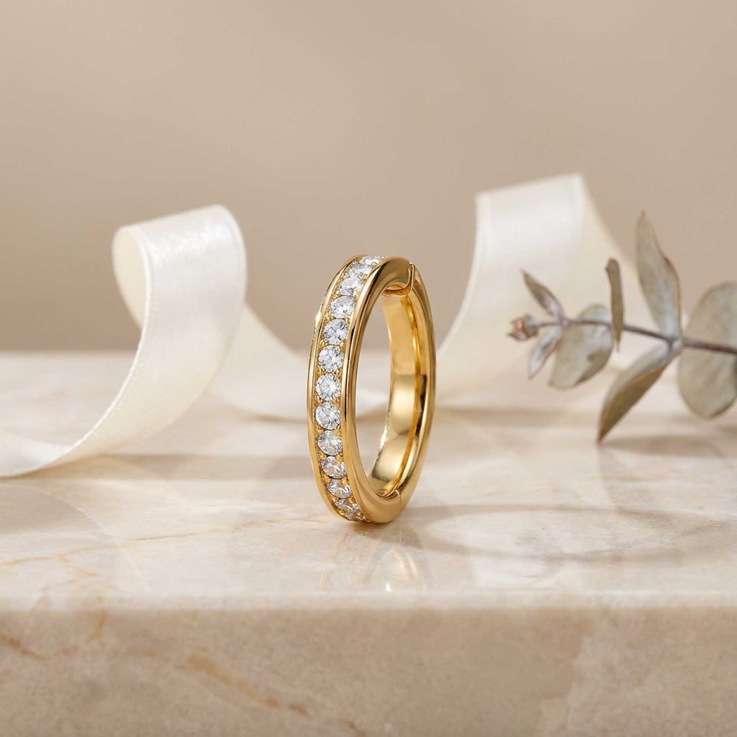 Open Diamond Statement Ring