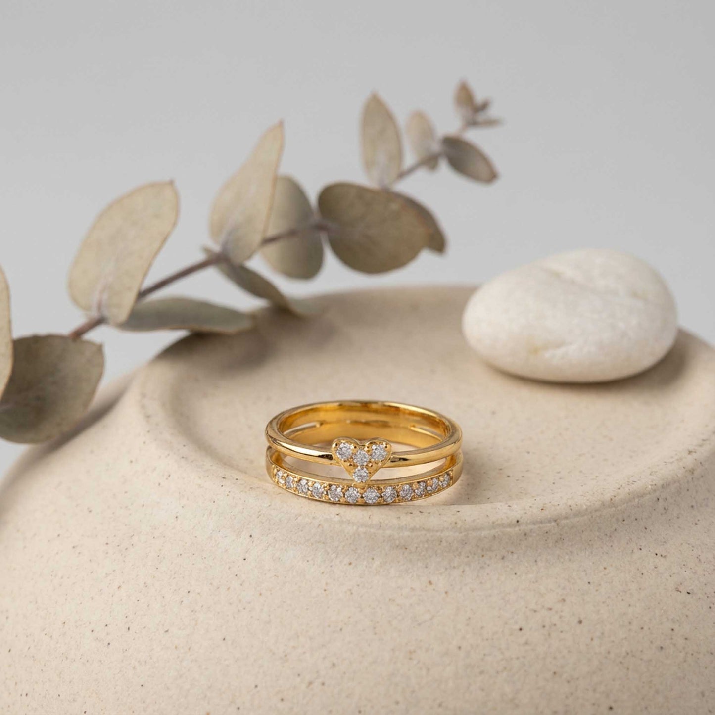 Heart Minimalist Statement Ring