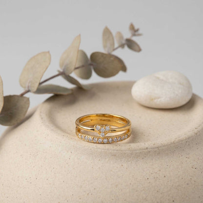 Heart Minimalist Statement Ring