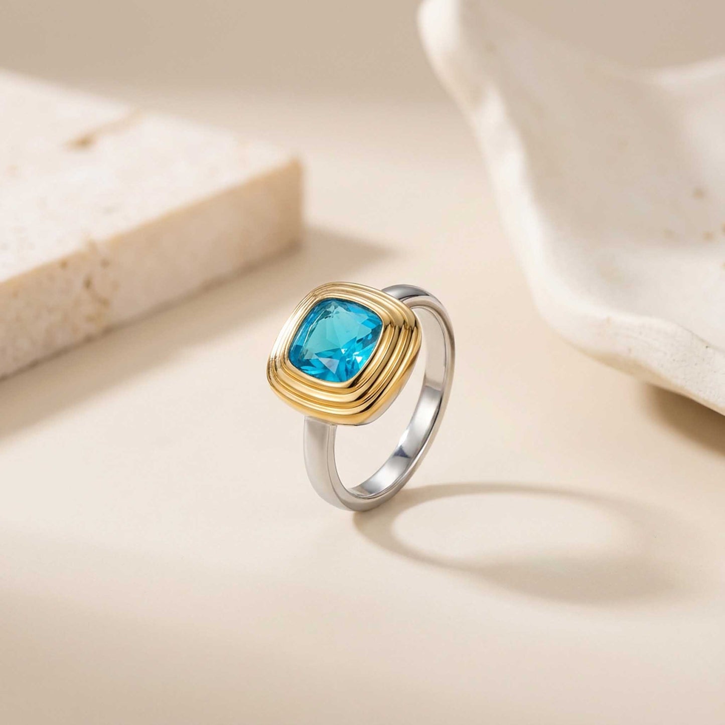 Blue Gemstone Statement Ring