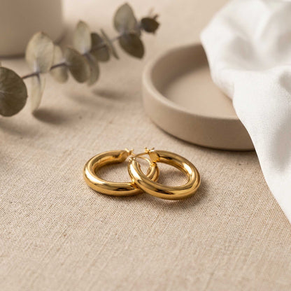 Classic Round Stud Earrings