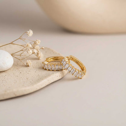 Diamond Hoop Earrings