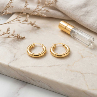 Classic Round Stud Earrings