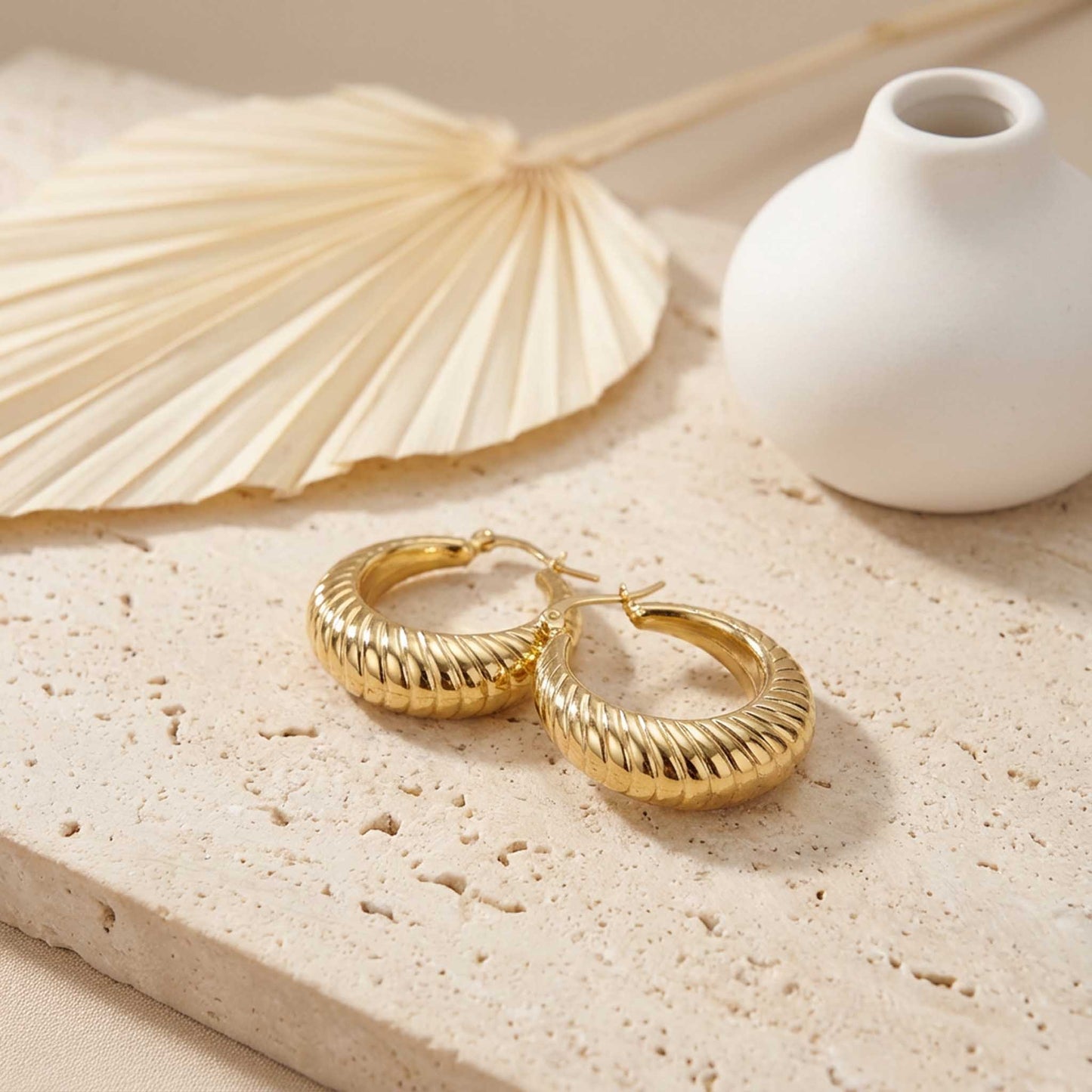 Minimalist Round Hoop Earrings