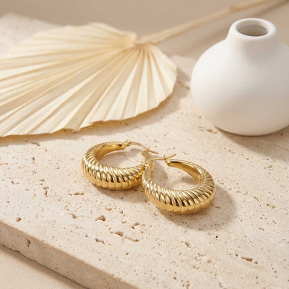 Minimalist Round Hoop Earrings