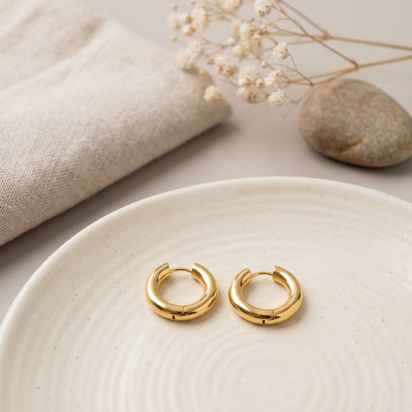 Classic Round Hoop Earrings