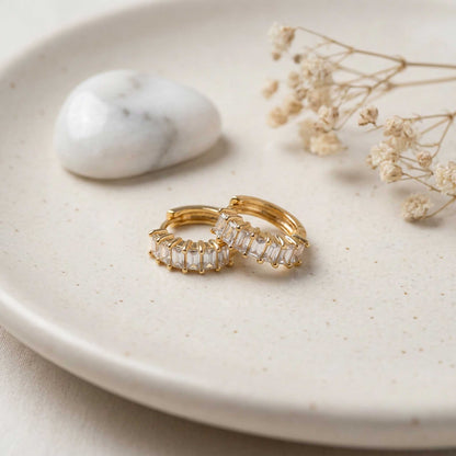 Diamond Hoop Earrings