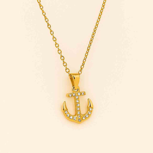 Classic Anchor Pendant Necklace