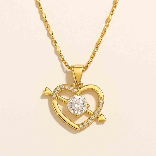 Heart & Arrow Pendant Necklace