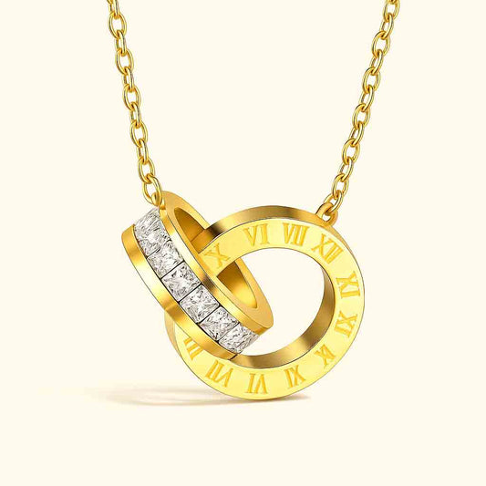 Roman Numeral Pendant Necklace