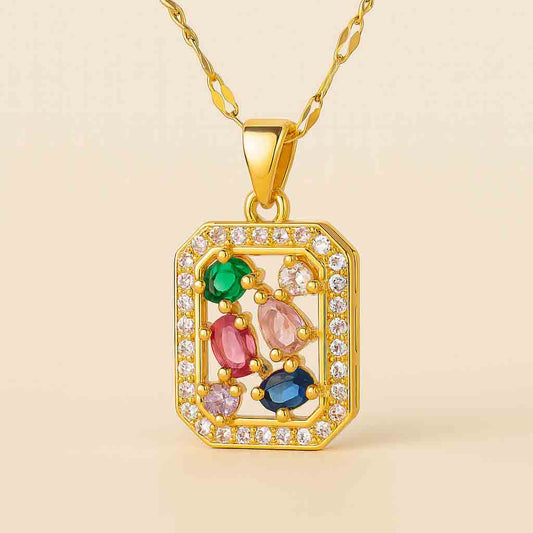Elegant Multi-Stone Necklace