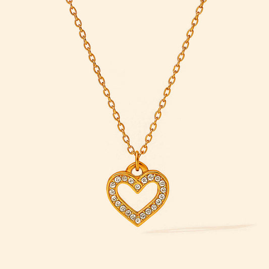 Minimalist Gold Heart Necklace