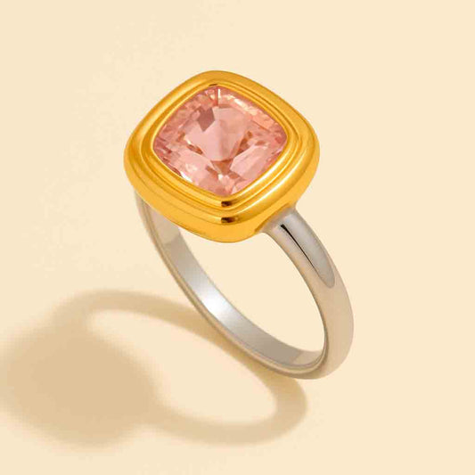 Pink Gemstone Statement Ring
