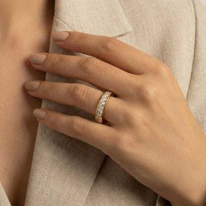 Open Diamond Statement Ring