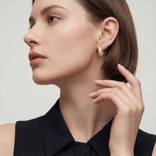 Elegant Diamond Drop Earrings