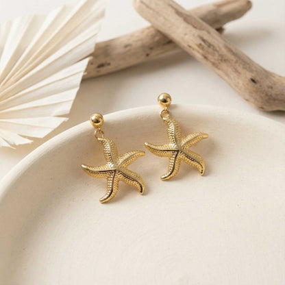 Starfish Charm Earrings