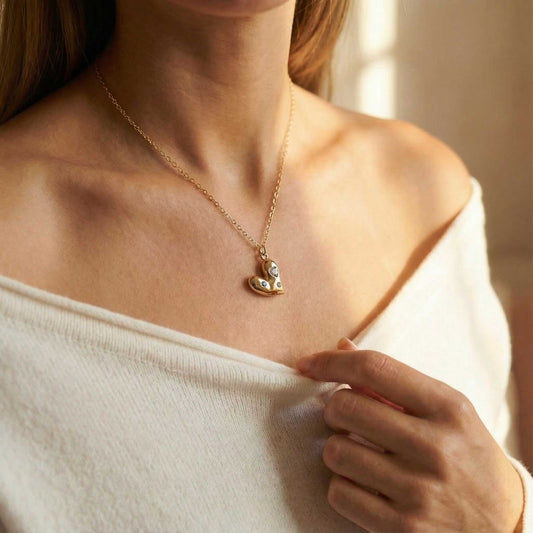 Multi-Stone Heart Necklace