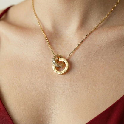 Roman Numeral Pendant Necklace