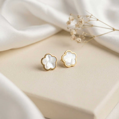 White Meadow Flower Earrings