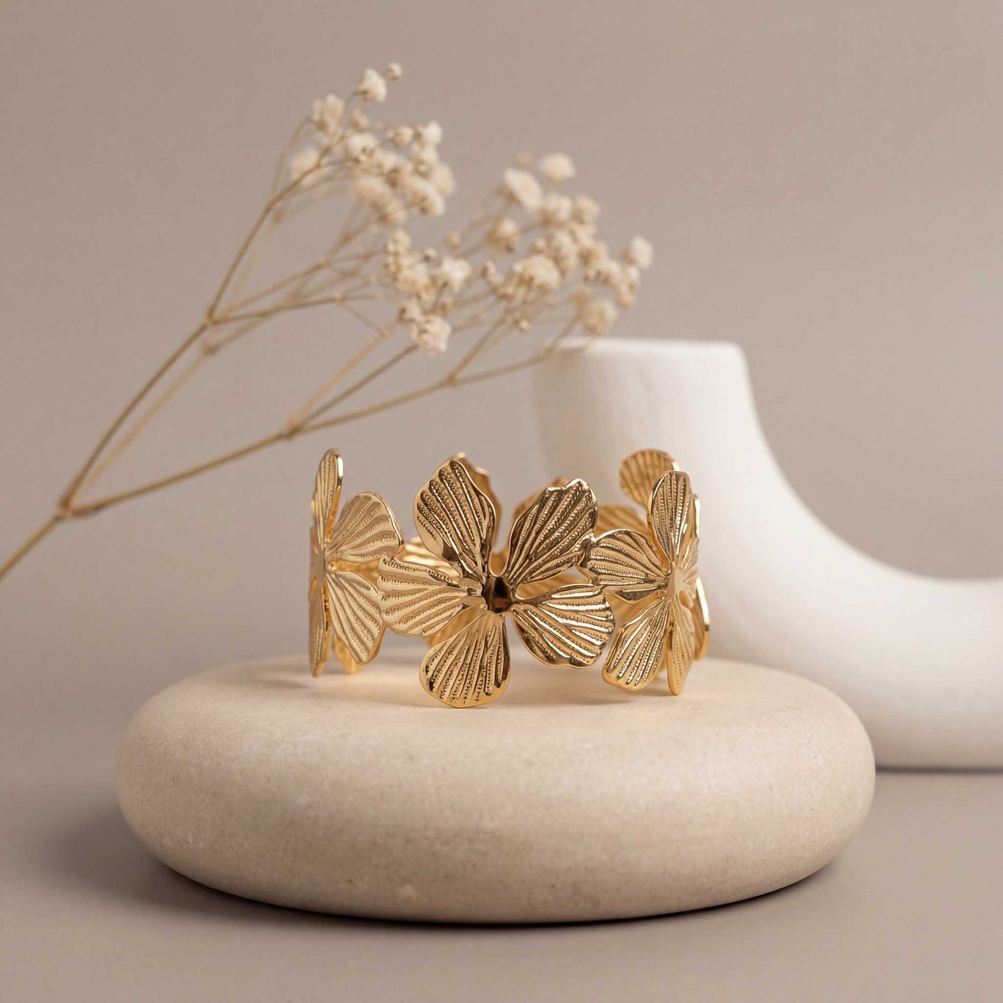 Blooming Flower Charm Bracelet