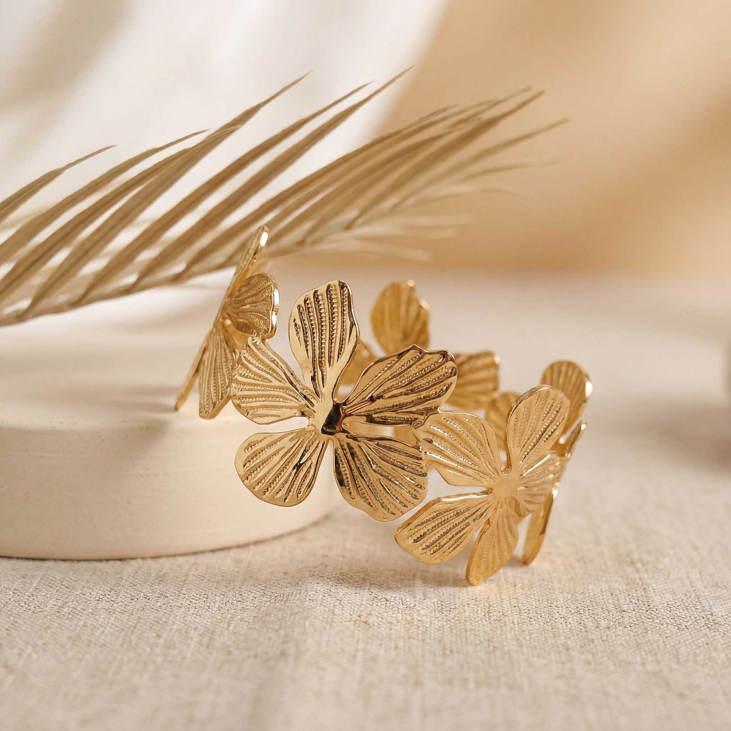 Blooming Flower Charm Bracelet