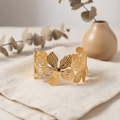 Blooming Flower Charm Bracelet