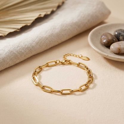 Adjustable Gold Chain Bracelet