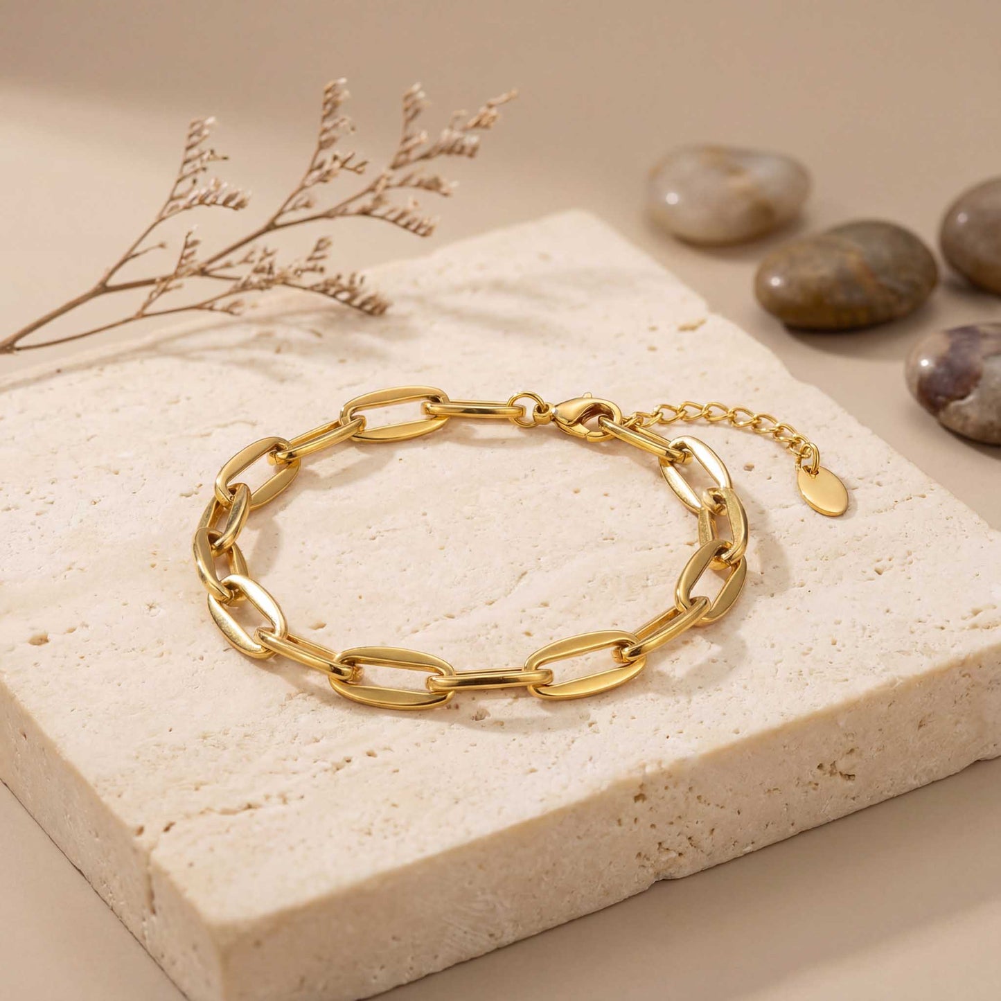 Adjustable Gold Chain Bracelet