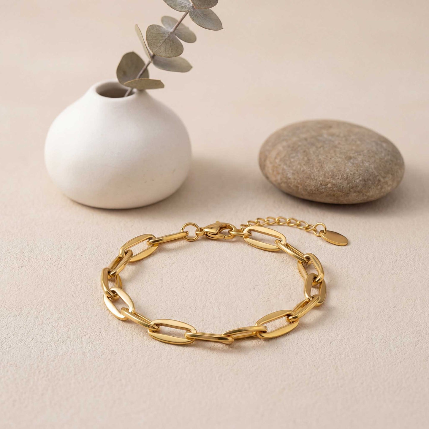 Adjustable Gold Chain Bracelet