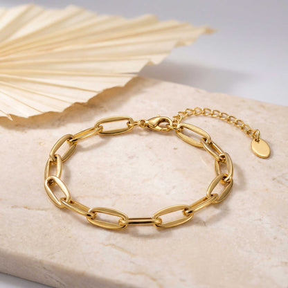 Adjustable Gold Chain Bracelet