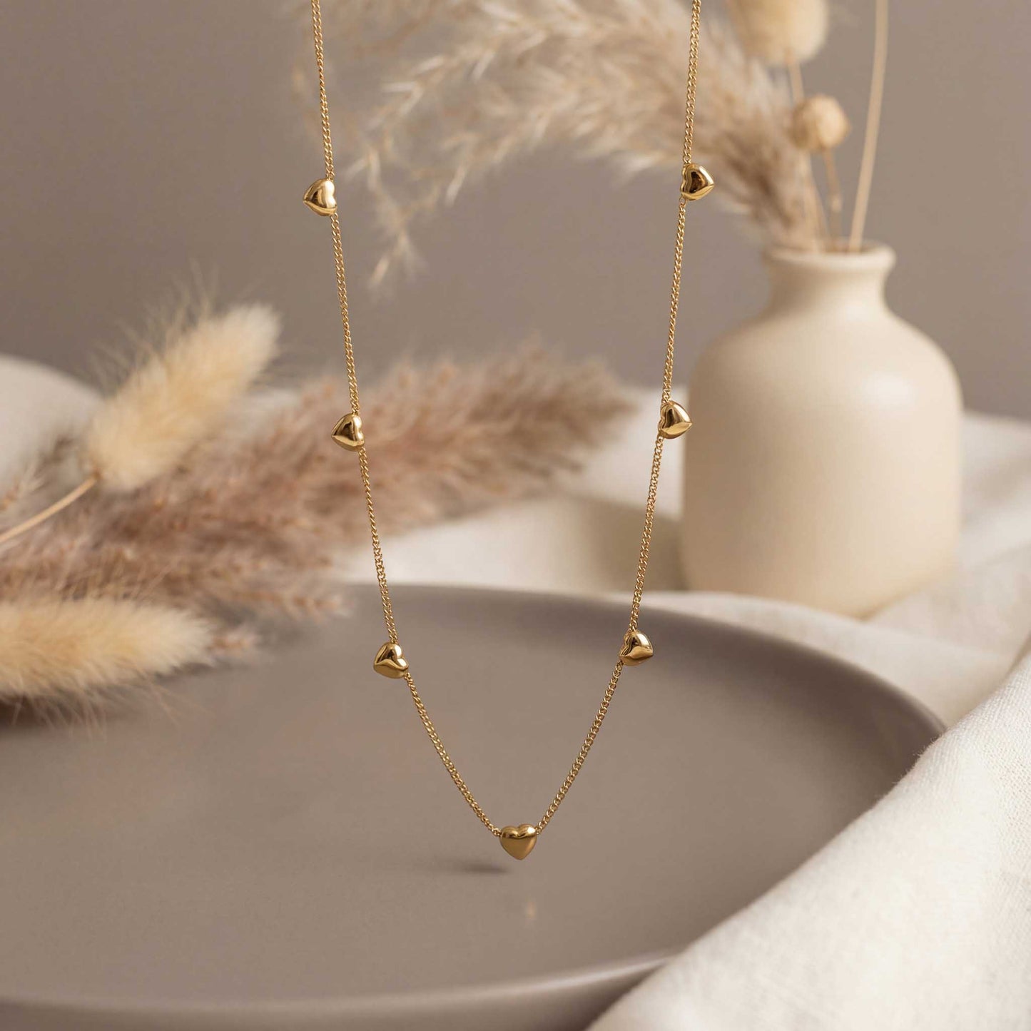 Dainty Gold Heart Necklace