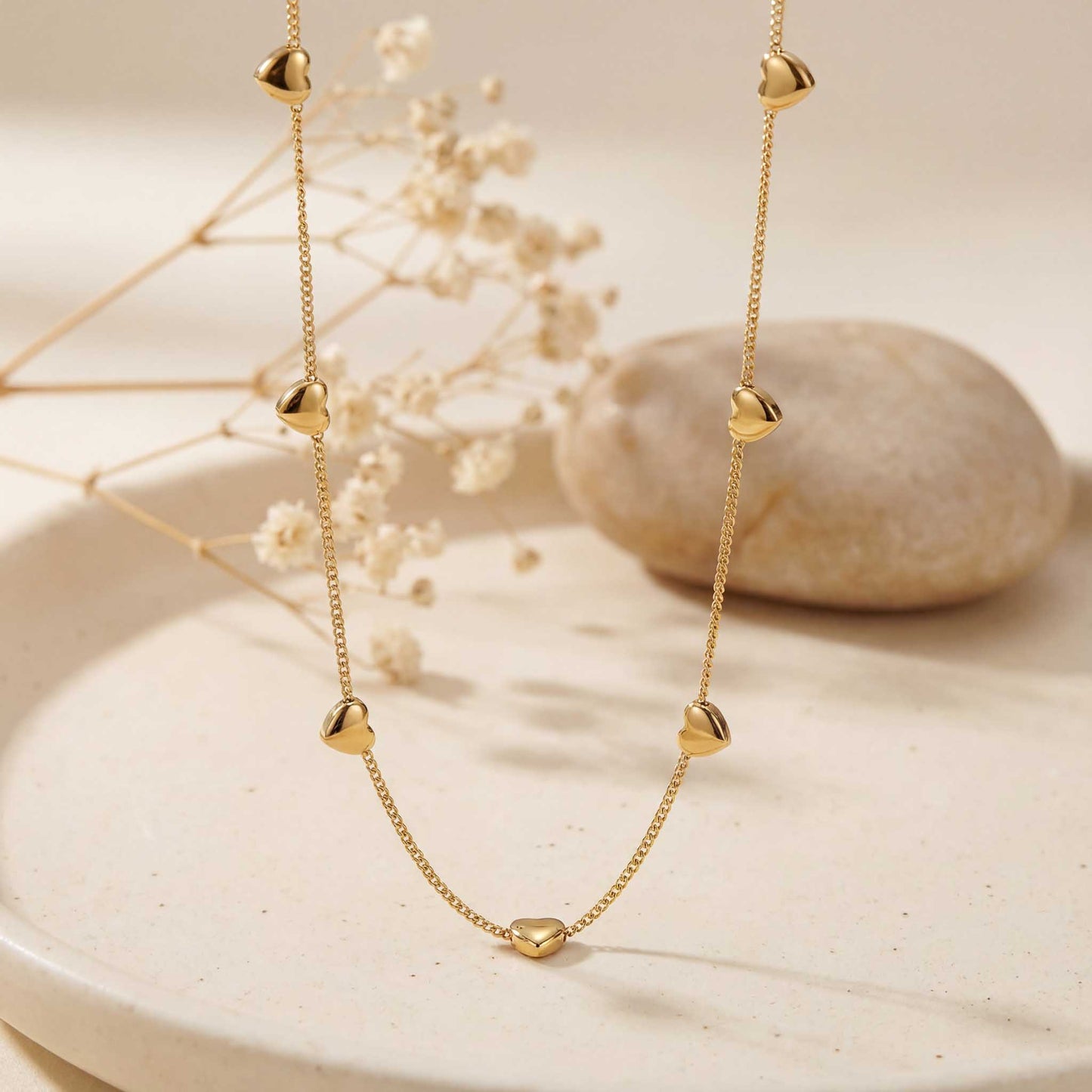 Dainty Gold Heart Necklace