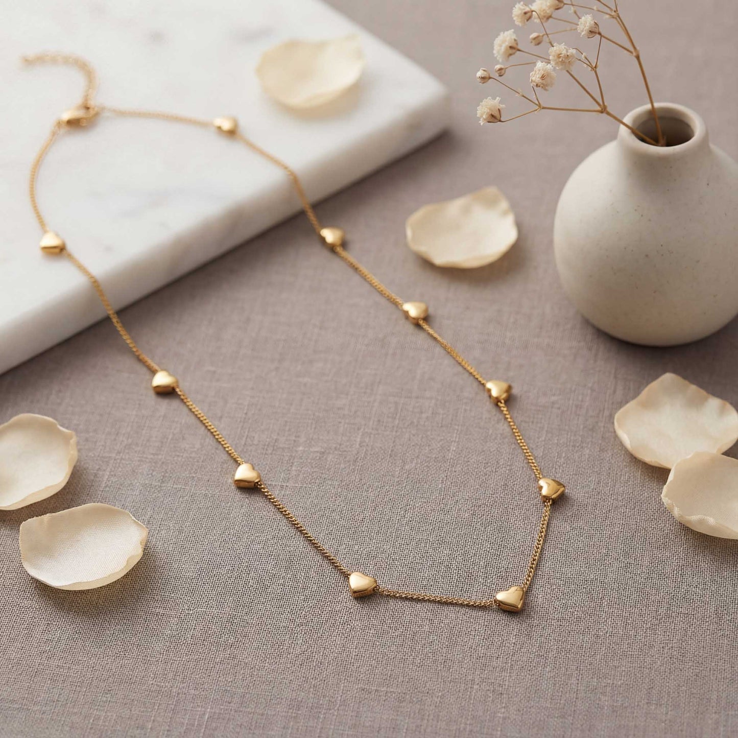 Dainty Gold Heart Necklace