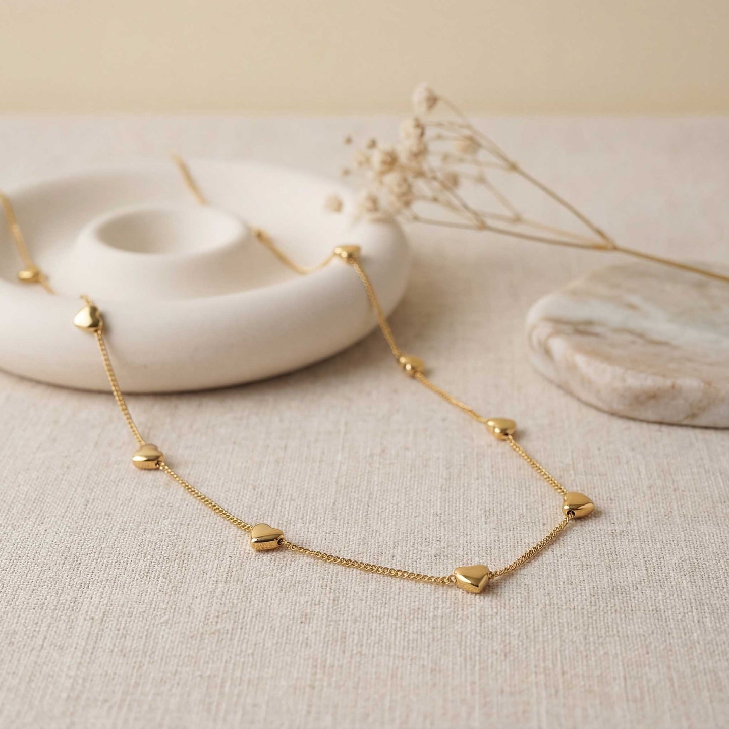 Dainty Gold Heart Necklace