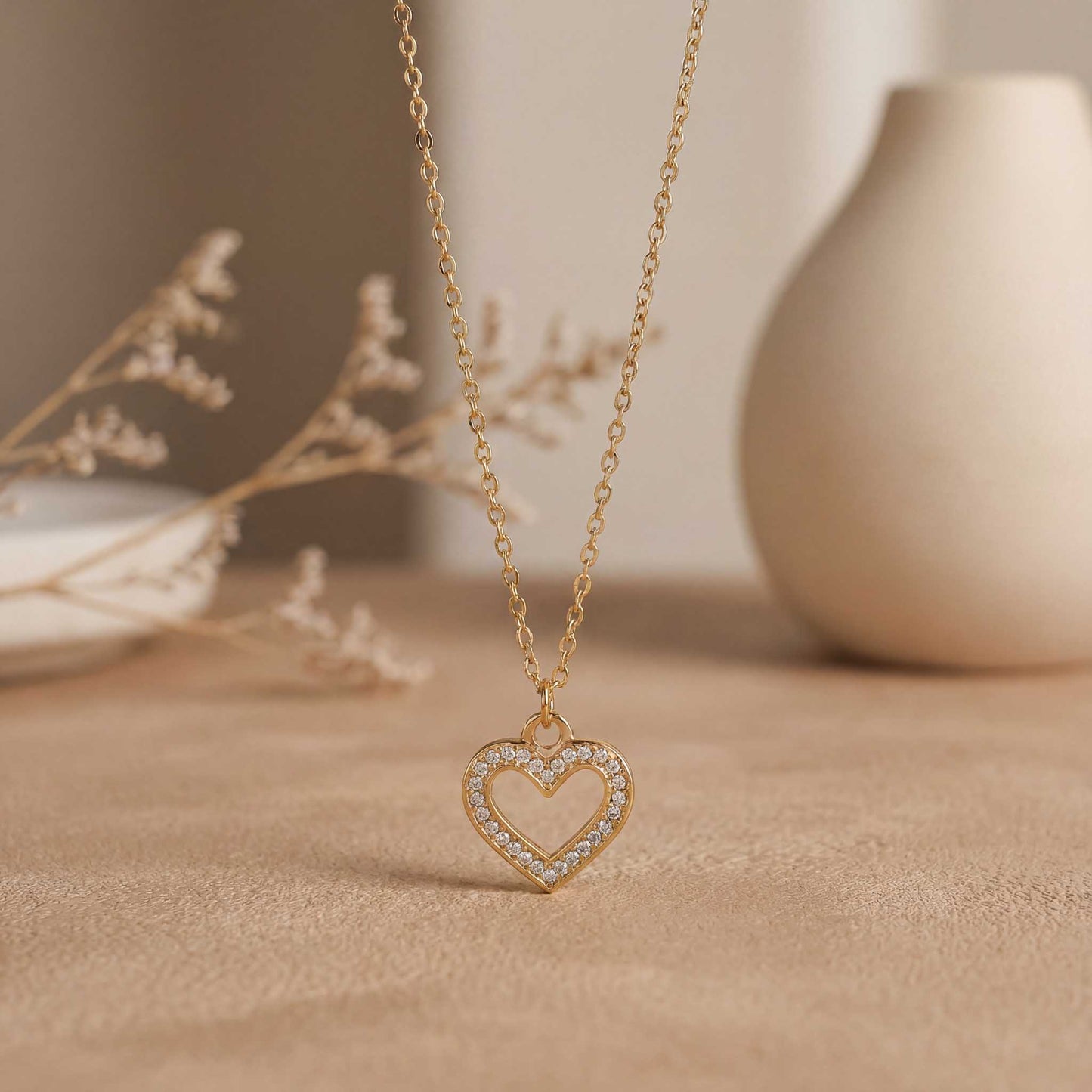 Minimalist Gold Heart Necklace