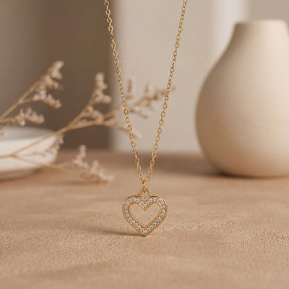 Minimalist Gold Heart Necklace