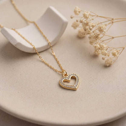 Minimalist Gold Heart Necklace