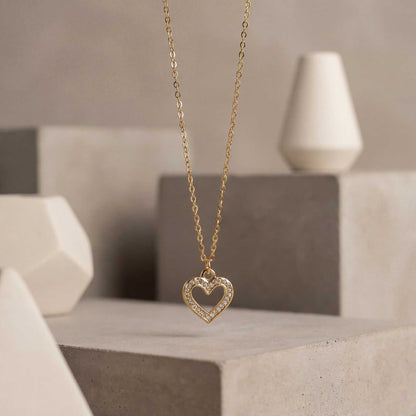 Minimalist Gold Heart Necklace