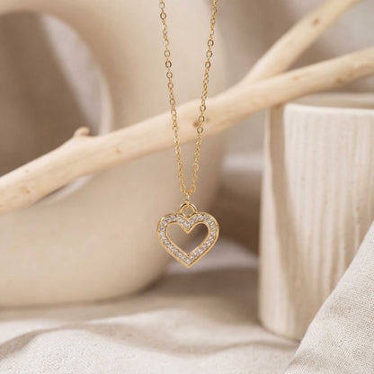 Minimalist Gold Heart Necklace