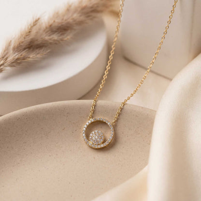 Crescent Moon Pendant Necklace