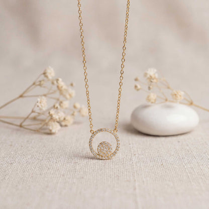 Crescent Moon Pendant Necklace